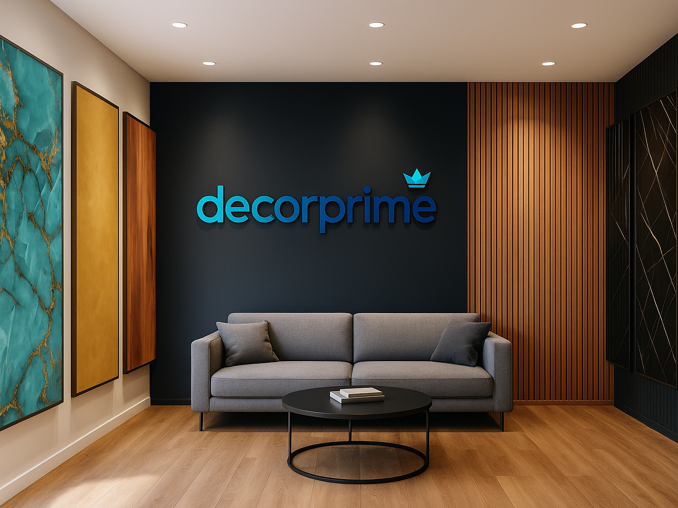 Placa aplicada em ambiente